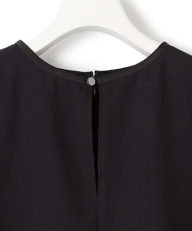 23区 【一部店舗限定/UVカット/洗える】ライトウェイトツイル ケープ付き ワンピース ブラック系