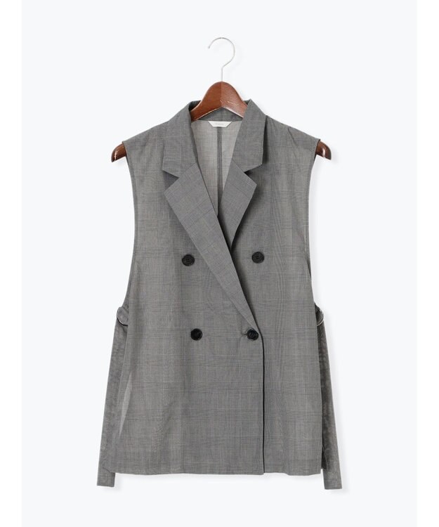 Te chichi サイドオープンライトジレ ブラック