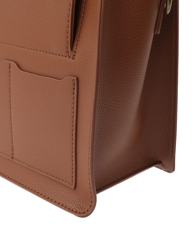 AMERICAN HOLIC マルチポケットスクエアＡ４ショルダートートバック Camel
