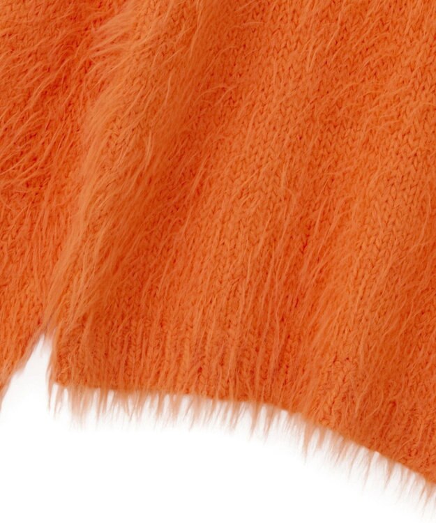 YECCA VECCA フェザーMIXロービングニット Orange