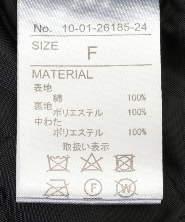 CRAFT STANDARD BOUTIQUE デニム裏キルトコート Black