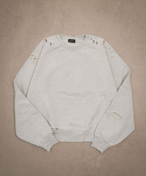 WEGO ショートダメージプルオーバー オフホワイト