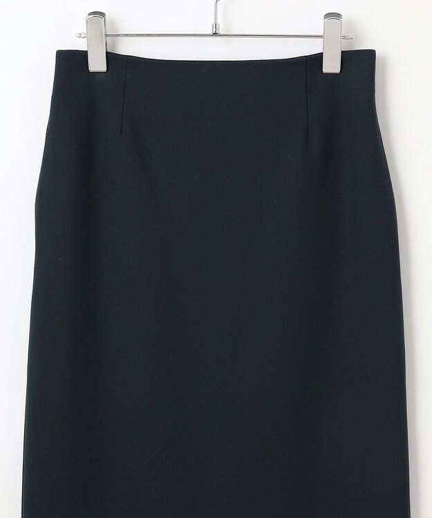 #Newans 【セレモニーにも】〈亀恭子さんコラボ〉美シルエットロングタイトスカート ネイビー