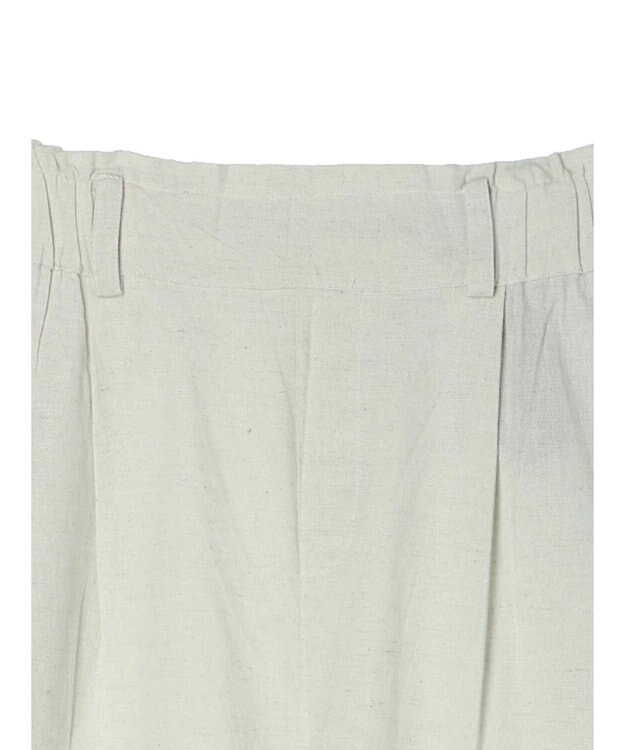 Green Parks インド 綿麻フロントタックパンツ Natural