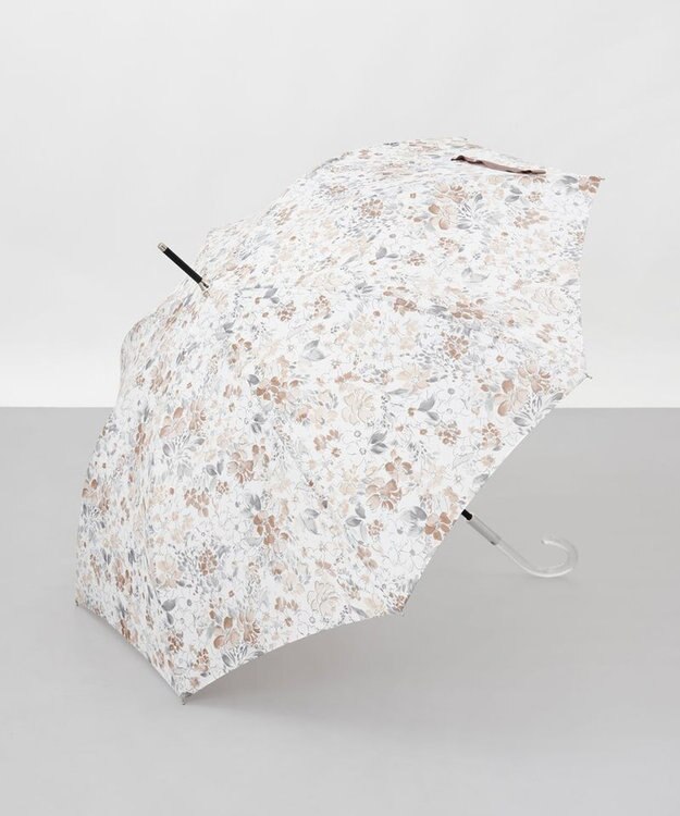 AURORA 【 JILL STUART（ジル スチュアート）】ヴィンテージフラワープリント雨傘(長傘) ベージュ