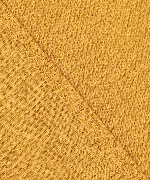 BEIGE， 【洗える・GISELe 10月号掲載】FORD / ウール配色メローヘンリーネックカットソー Mustard