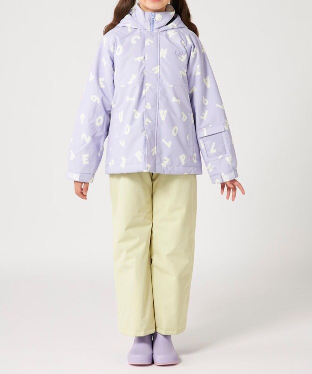 OP／FILA 【ocean pacific】スノーウェア上下セット サイズ調整機能付き ラベンダー