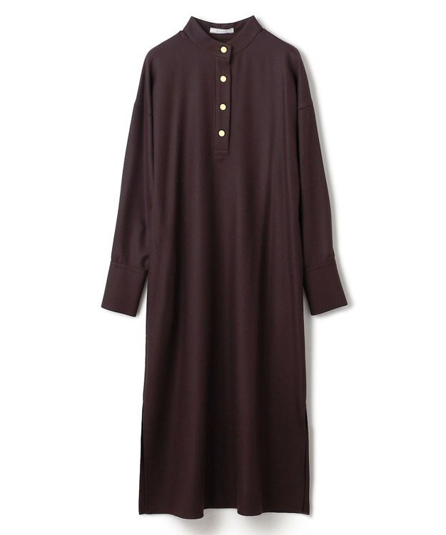 BEIGE， TERNES / ドルマンスリーブウールワンピース Bordeaux