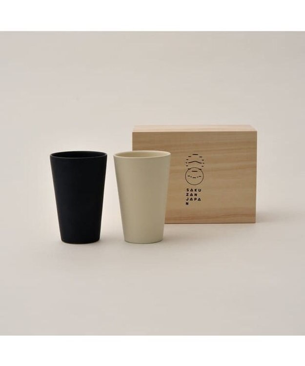PRESENTERS ROOM 作山窯 / Sara Free cup カップ ペア 木箱入り(Cream・Navy） -