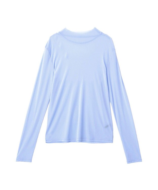 YECCA VECCA ハイネックシアートップス Blue