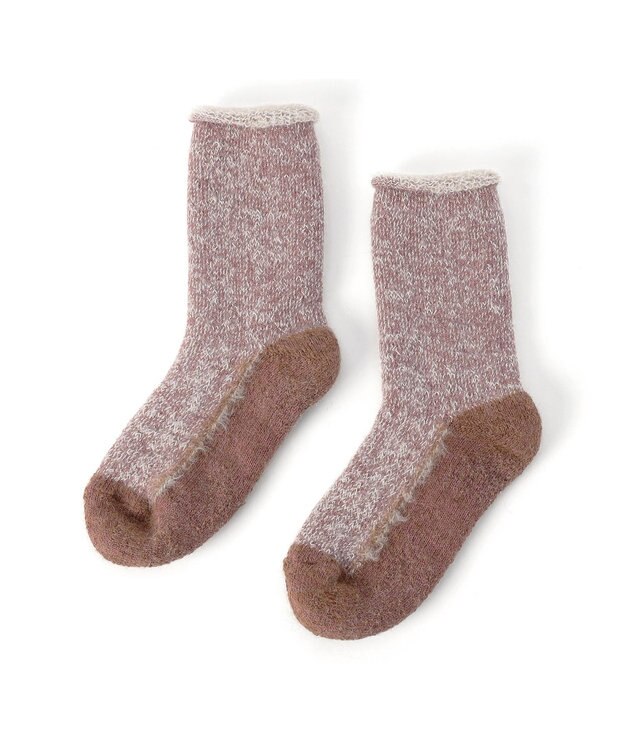Chacott ふわふわオーバーソックス(アルパカ糸使用) アンティックローズ