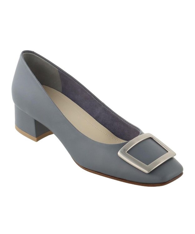 REGAL FOOT COMMUNITY 【リーガルレディース】F89Q バックル付きスクエアパンプス ブルー
