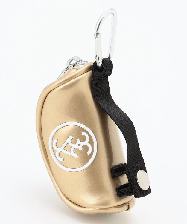 23区GOLF 【WOMEN】エレガントエナメルボールポーチ ゴールド系