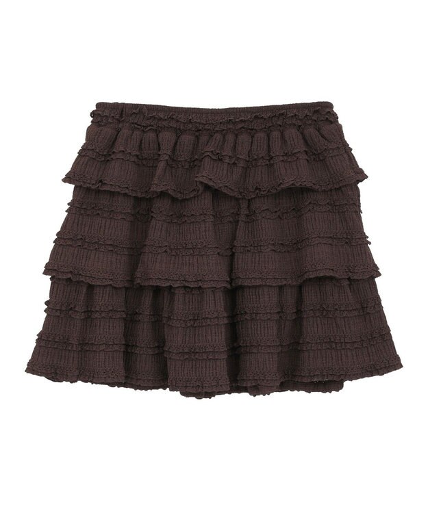 earth music&ecology 【2WAY】フリフリミニスカート Brown