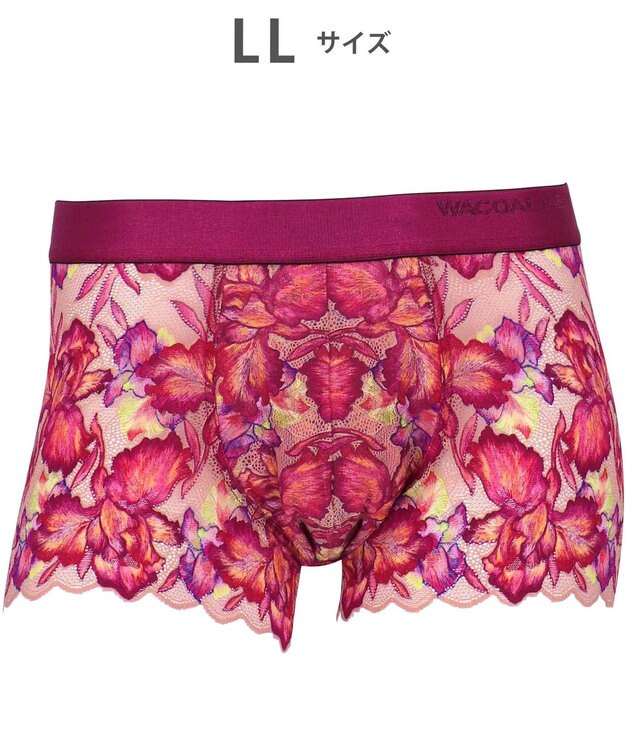 WACOAL MEN WACOAL MEN ボクサーパンツ 【レースボクサー】 フロント快適グラマラス 通気性 前閉じ 下着 メンズ WT3827 /ワコールメン レッド