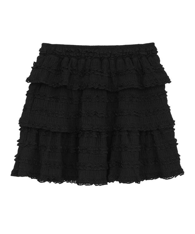 earth music&ecology 【2WAY】フリフリミニスカート Black