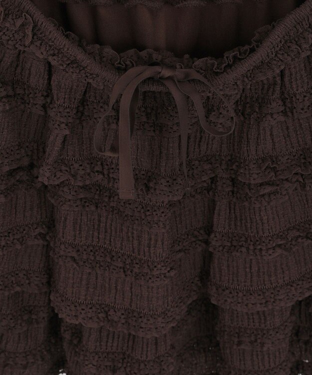 earth music&ecology 【2WAY】フリフリミニスカート Brown