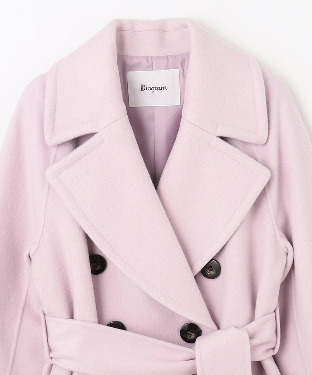 GRACE CONTINENTAL リバートレンチコート ピンク