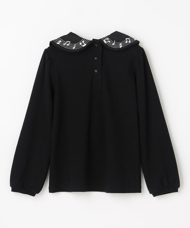 ANY KIDS 音符ブラウス ブラック