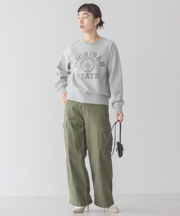 AMERICAN HOLIC ＭＩＣＨＩＧＡＮ　ラグランスウェット Light Gray Mixture