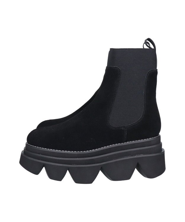 Bridget Birkin 【PARADIS COULEUR】ボリュームソールサイドゴアブーツ ブラックスウェード