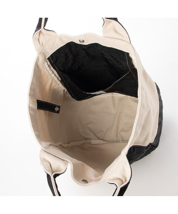UNBILLION cachecache 製品洗いキャンバス×ナイロントートL ブラック