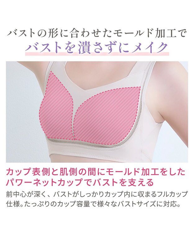 BRADELIS New York 【Yukine inc. / ブラデリス】ゆきねえとろりソフトシルク混ライトブラ25 着心地重視 軽くて快適 接触冷感機能付き 補正下着 パールグレージュ