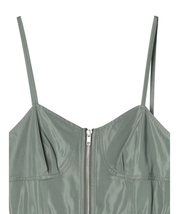 Green Parks ・ＳＵＧＡＲ　ＳＰＯＯＮ　コルセット風キャミワンピース Khaki