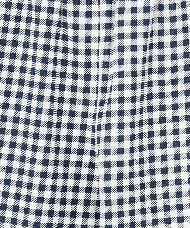 ANY KIDS 【洗濯機可能/接触冷感】ひんやり カットソーパンツ ネイビー（ギンガムチェック）