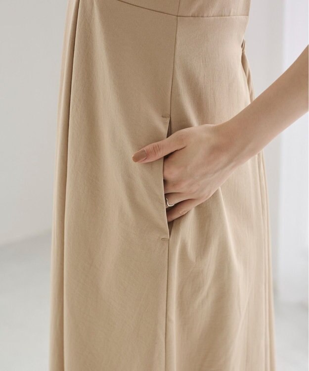 WEGO 【ANGIE VINTAGE】バックベルトジャンパースカート ベージュ