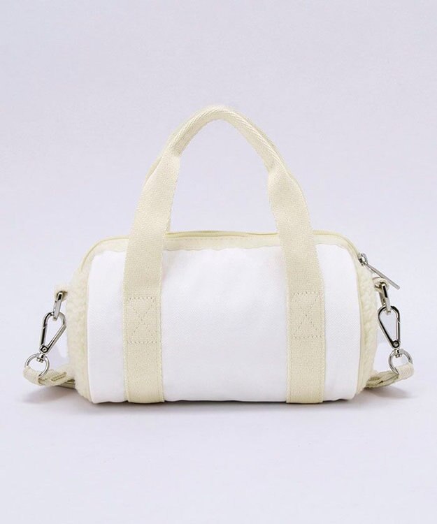LeSportsac DENIM ROLL BAG/ホワイトデニム/クリームシェルパ ホワイトデニム/クリームシェルパ
