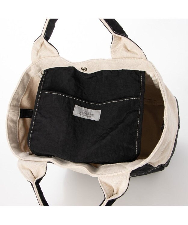 UNBILLION cachecache 製品洗いキャンバス×ナイロントートL ブラック
