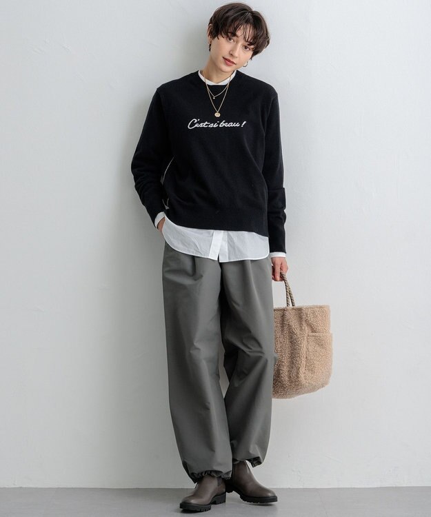 23区 クリスタル付き 2WAY コイン ネックレス ゴールド系