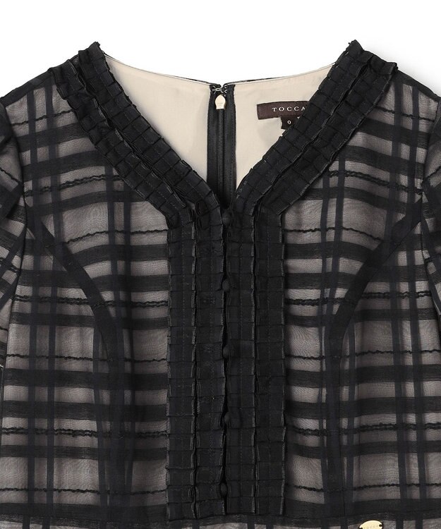 TOCCA 【星風まどかさん着用】FLOATING CHECK ドレス ブラック系5