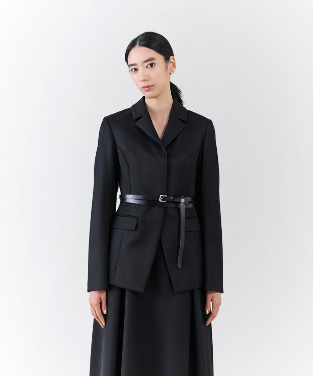 23区 【エステータ】CANONICO カバートクロス ジャケット チャコールグレー