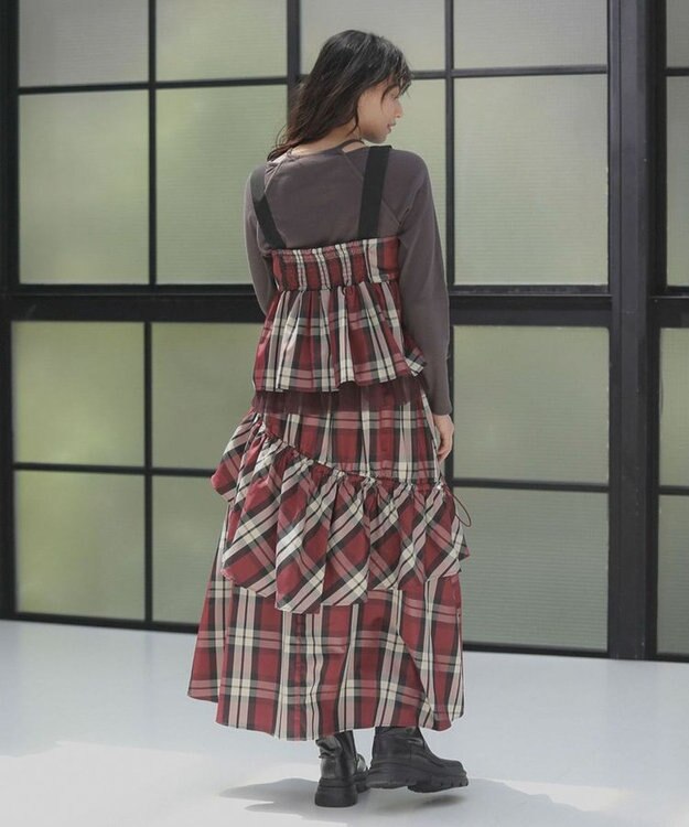 Green Parks ・ＳＵＧＡＲ　ＳＰＯＯＮ　レイヤードライクリブロンＴＥＥ Charcoal Gray