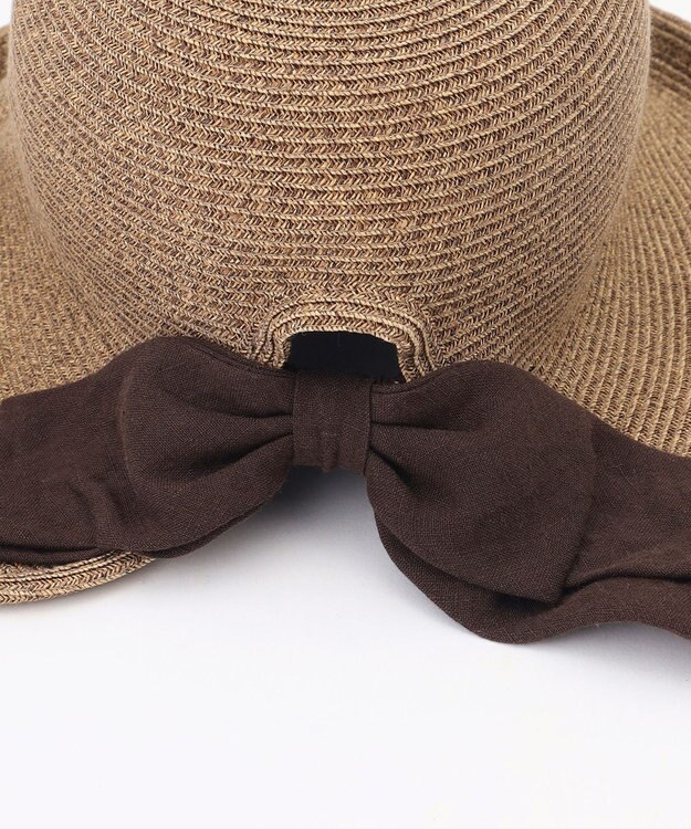 自由区 リボンブレード ハット ブラウン