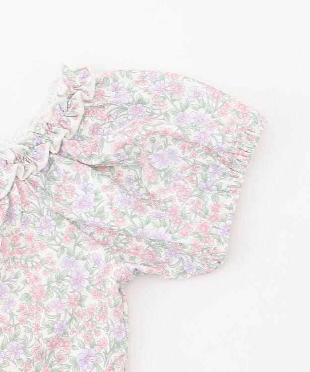 組曲 KIDS 【SS-Lサイズ】 ボタニカルフラワースイムウェア(セパレート) ラベンダー