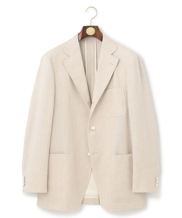 J.PRESS MEN 【SAFILIN】リネンキャンブリックワッフル ジャケット アイボリー系