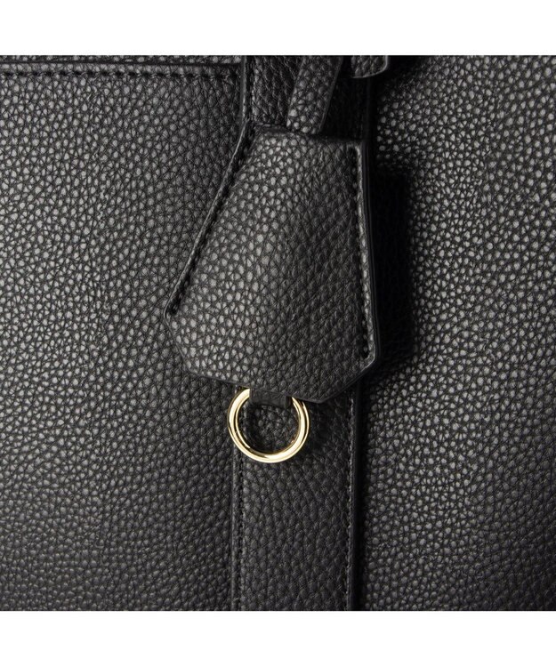 UNBILLION cachecache ショルダー付きパーテーション合成皮革トートL ブラック