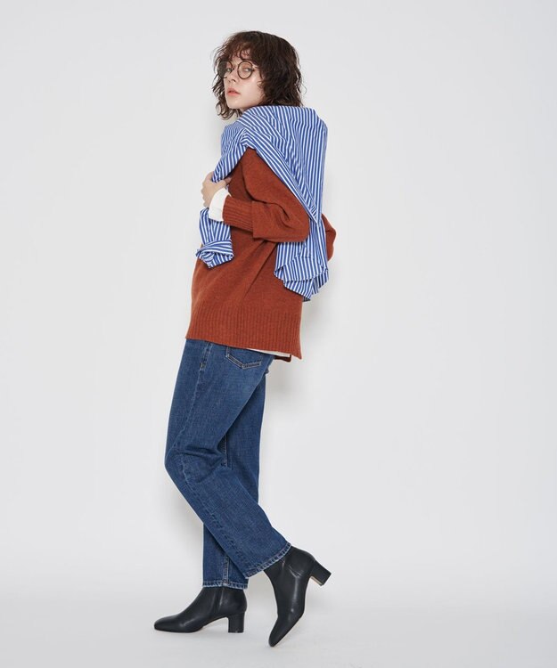 J.PRESS YORK STREET 【WOMEN】タートルネック ニット オレンジ系