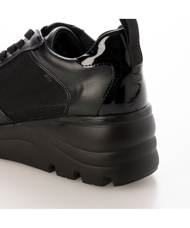 ing <ing>【WEB限定】厚底メッシュスニーカー ブラック