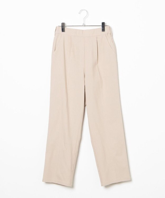 WEGO テーパードスラックスパンツ ライトベージュ