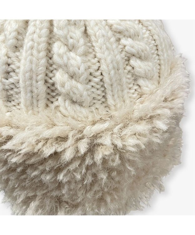 林八百吉商店 un chapeau  コンビファーニット ベージュ