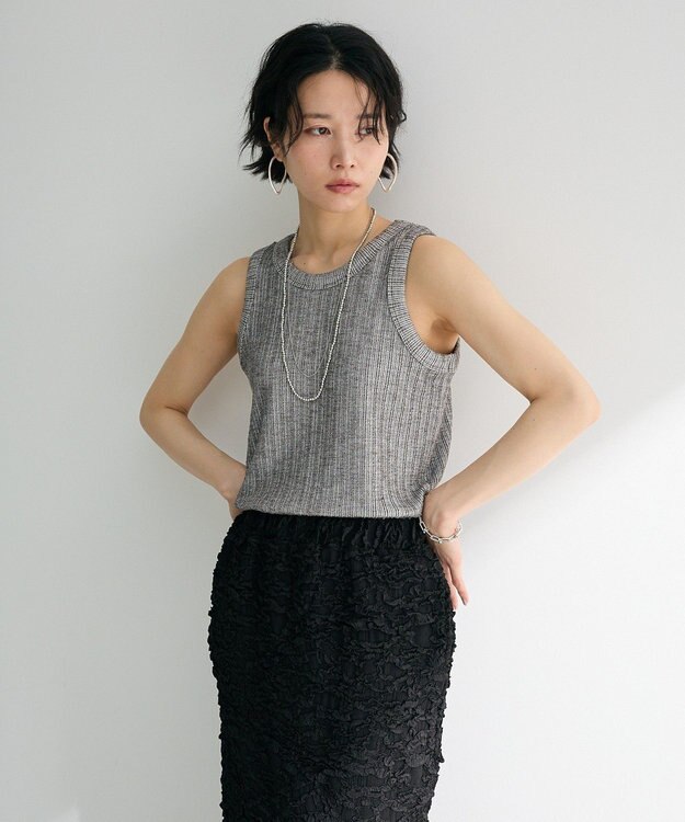 Green Parks メランジタンクトップ Black