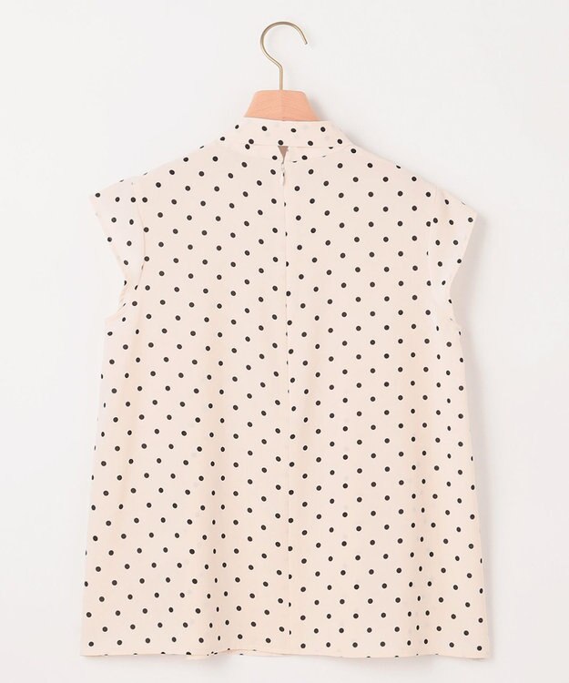 組曲 【WEB限定】ドットプリントデシン ボウタイ付きブラウス エクリュ×ブラック系5