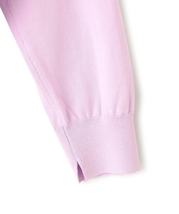 23区 【洗える】プレミアムビオコットン ビッグシルエット ニット ライラック系