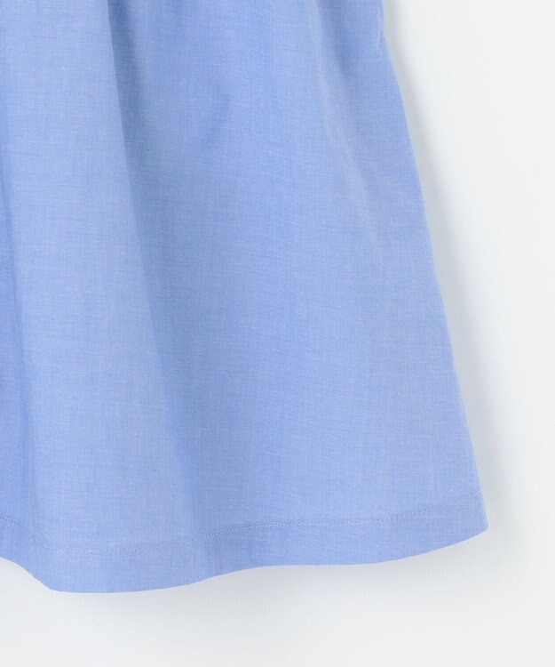 組曲 KIDS 【110-140㎝】シャンブレー ワンピース サックスブルー系