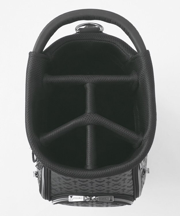 23区GOLF 【UNISEX】モノグラムライトキャディバッグ　ベテランゴルファーにもおすすめなモダンデザイン ブラック系5