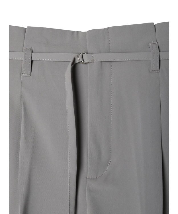 Green Parks きれいシルエットパンツ（ベルト付きとろみワイド） Gray